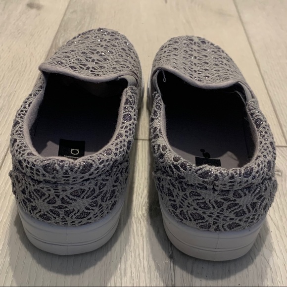 ZULA Slip On Gray Sparkly Loafers Shoes Size 7 - Picture 7 of 8